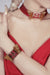 The Crimson Butterfly 3D Noir Choker