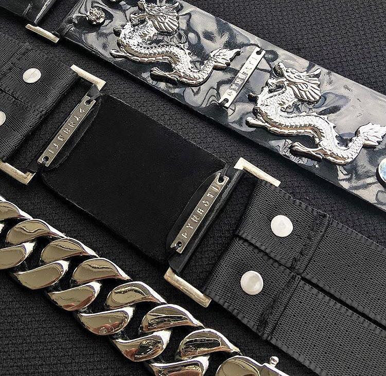 Gothic Dragon Collar with Skull Studs