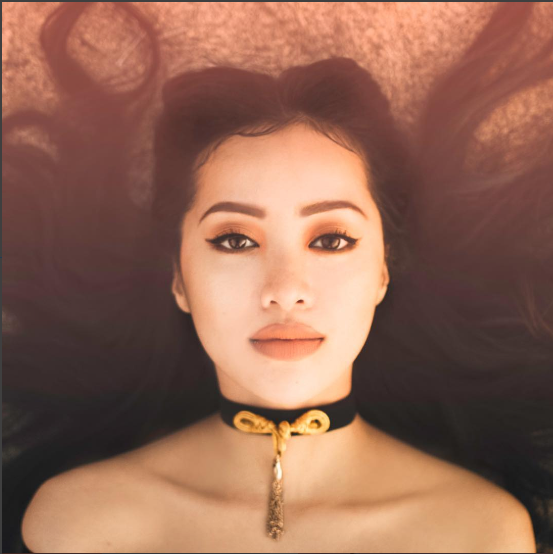 Golden Chimes Black Choker