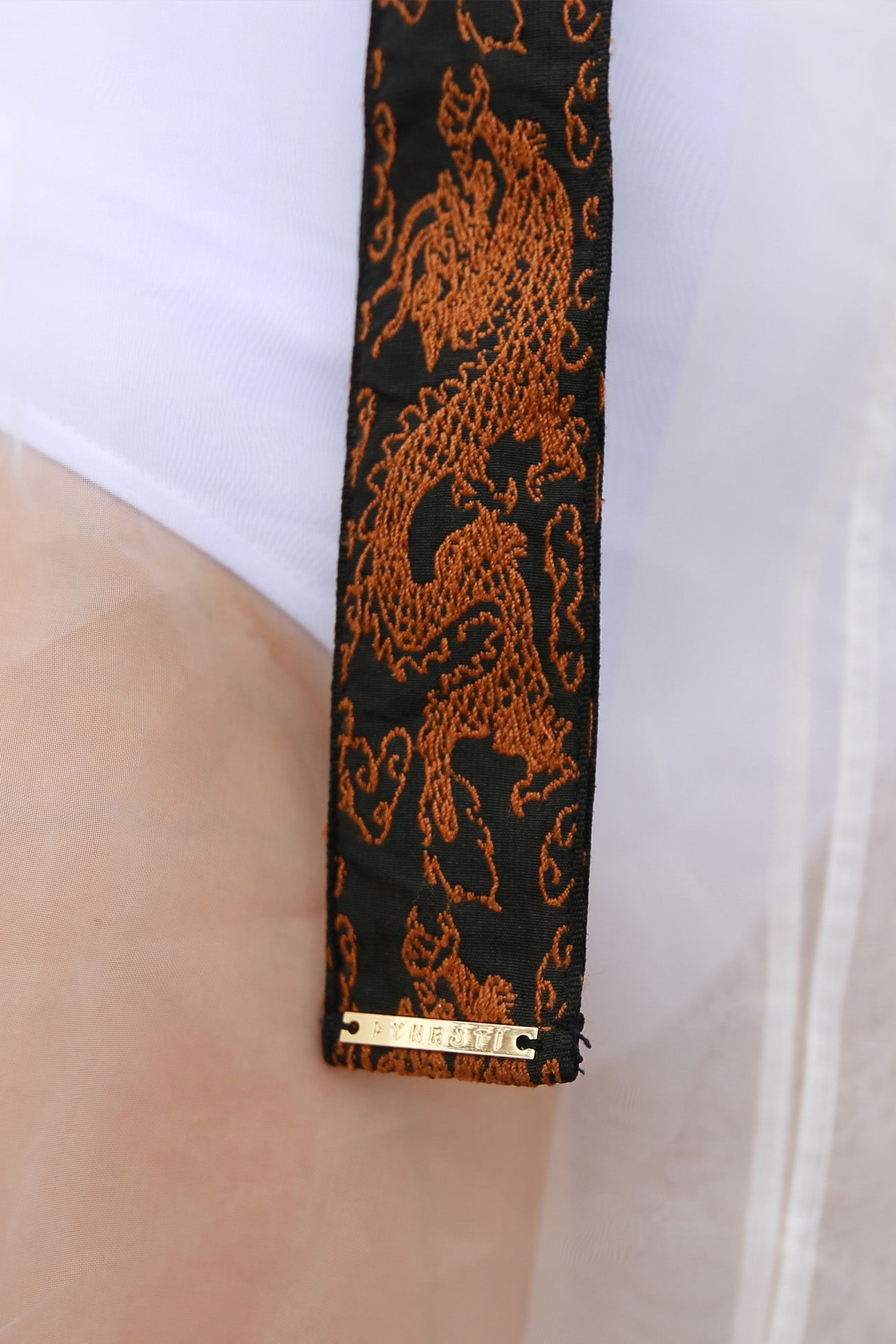 Chasing Dragon Brocade Belt