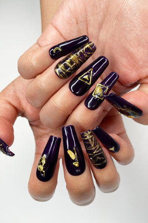 Opulent Violet Nails