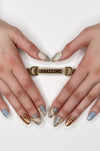 Skinny Luxe Champagne Choker + Marble Token Nails Bundle