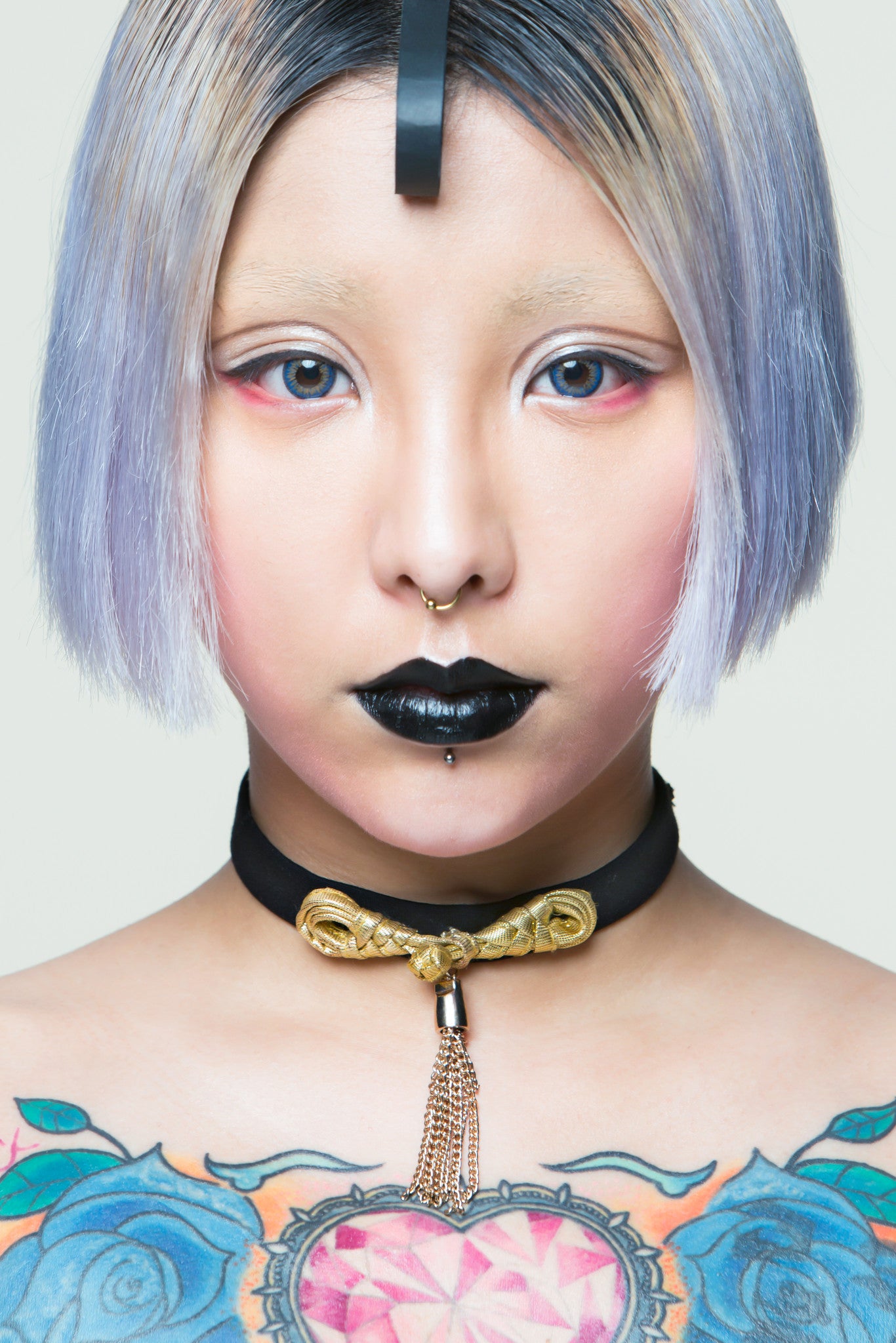 Golden Chimes Black Choker