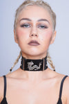 Gothic Dragon Collar with Skull Studs