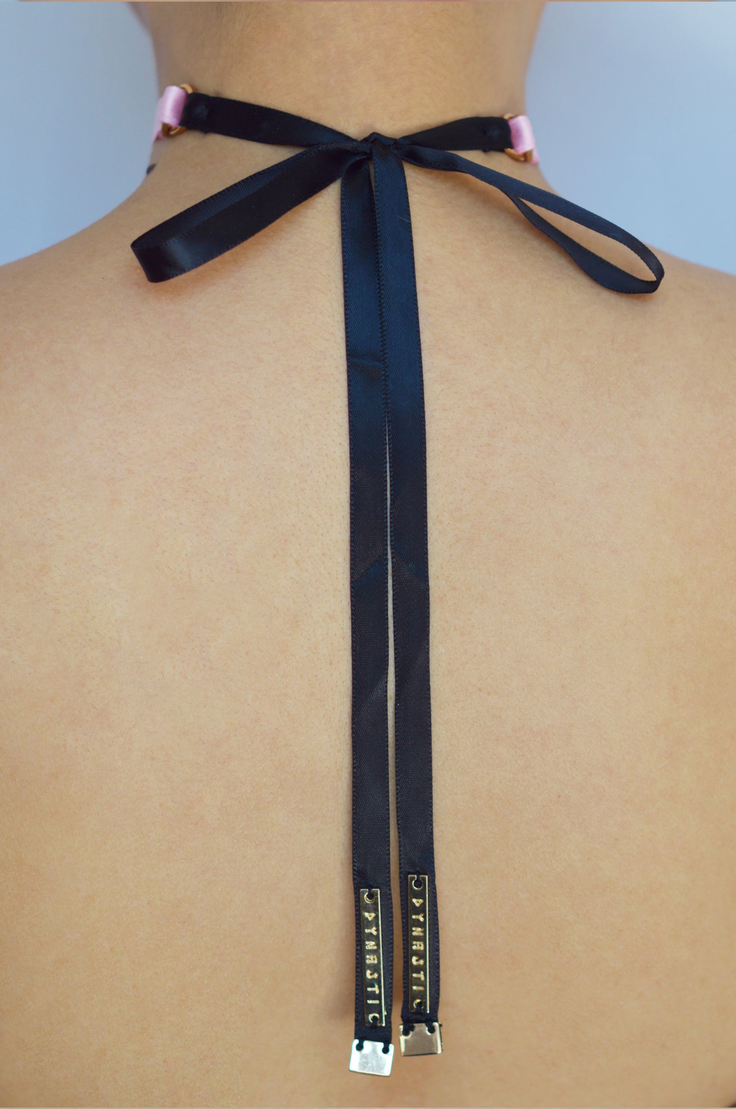 Black Pinky Skinny Wrap Choker
