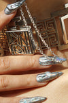 The Gladiator Silver Nails with Chain