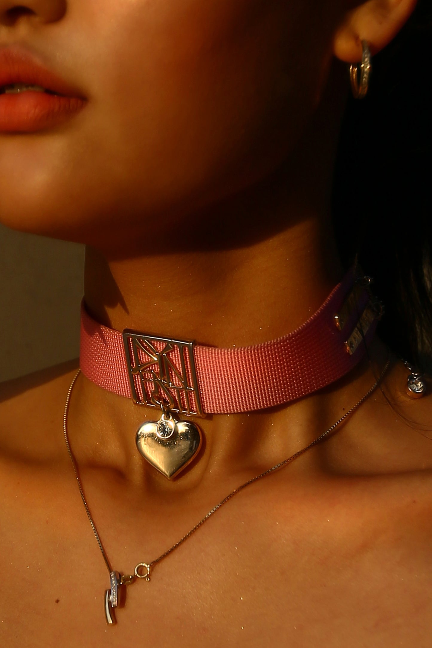 Spoil Princess Choker with Dangling Heart