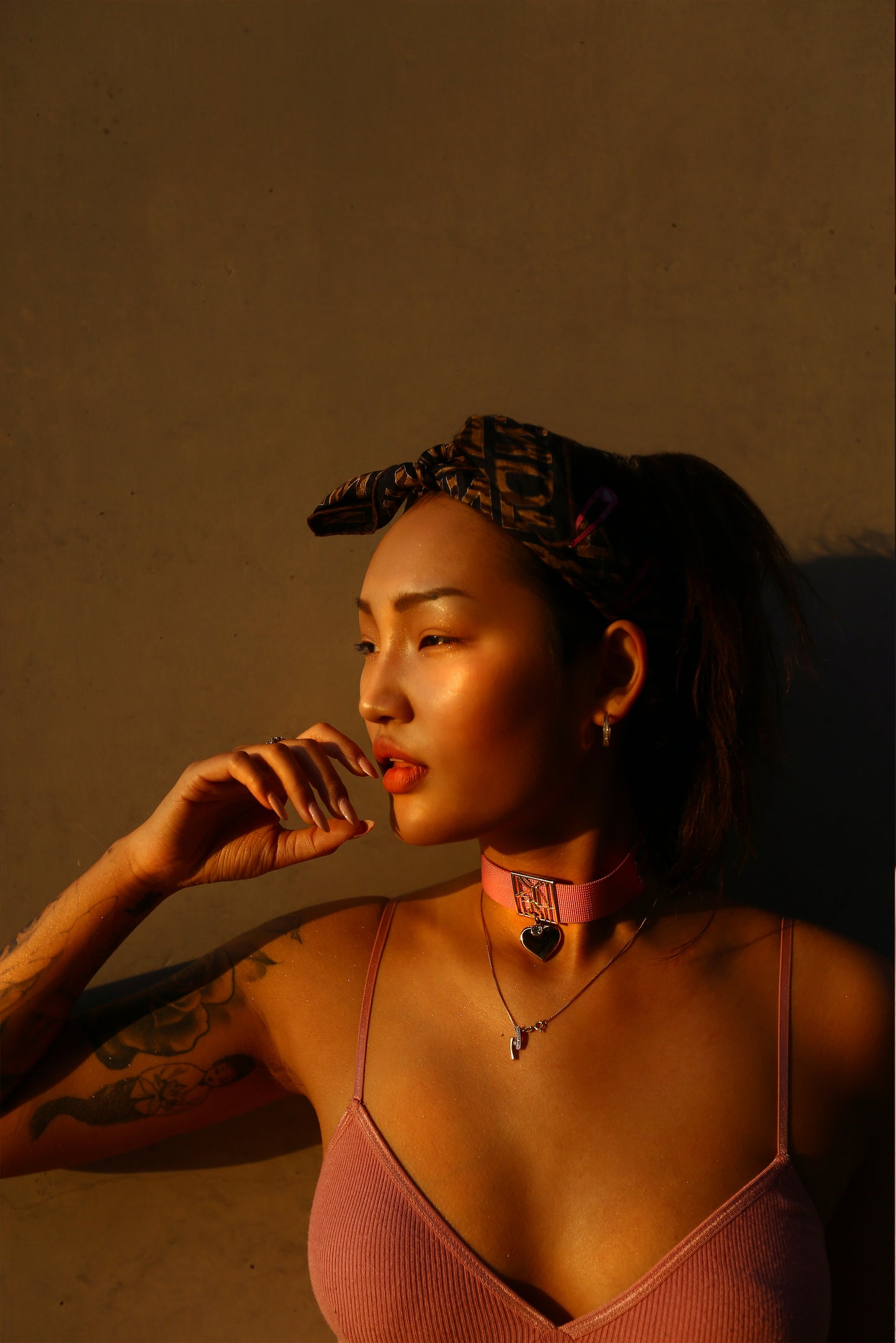 Spoil Princess Choker with Dangling Heart