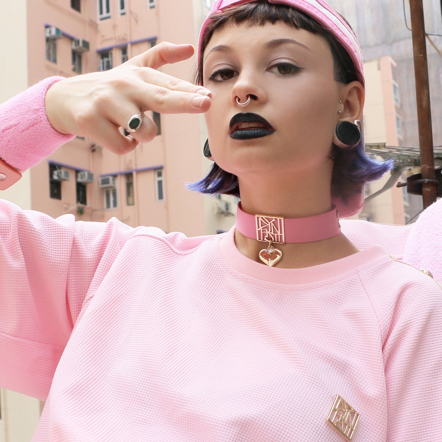 Spoil Princess Choker with Dangling Heart